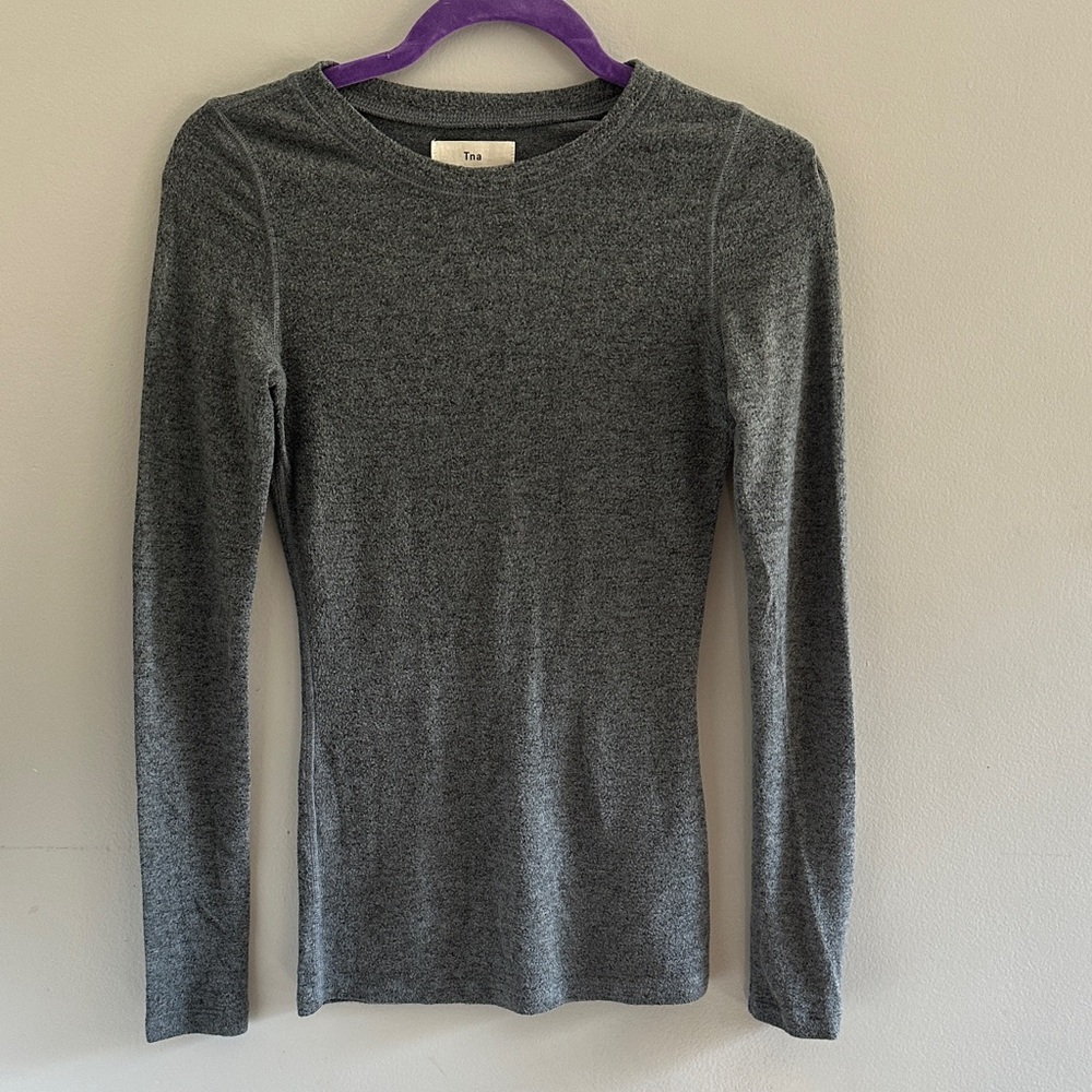 TNA Charcoal Long Sleeve Women's Top